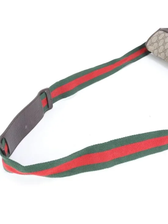 Gucci GG Supreme Sherry Line Leather Shoulder Bag Crossbody Messenger - Picture 3 of 11